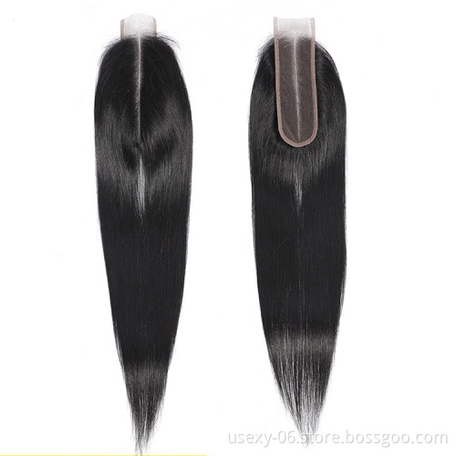 Kim K Kardashian Straight Closure,Deep Middle Part 100% Human Hair 2x6 Lace Closure With Baby Hair,2x6 Swiss Lace Closure